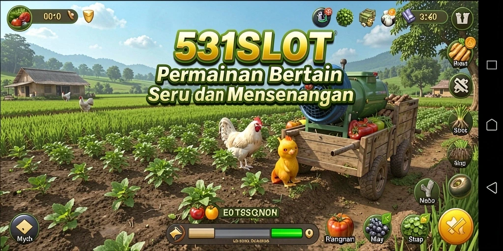 Tampilan menarik dari gameplay 531SLOT yang menampilkan aktivitas bertani.