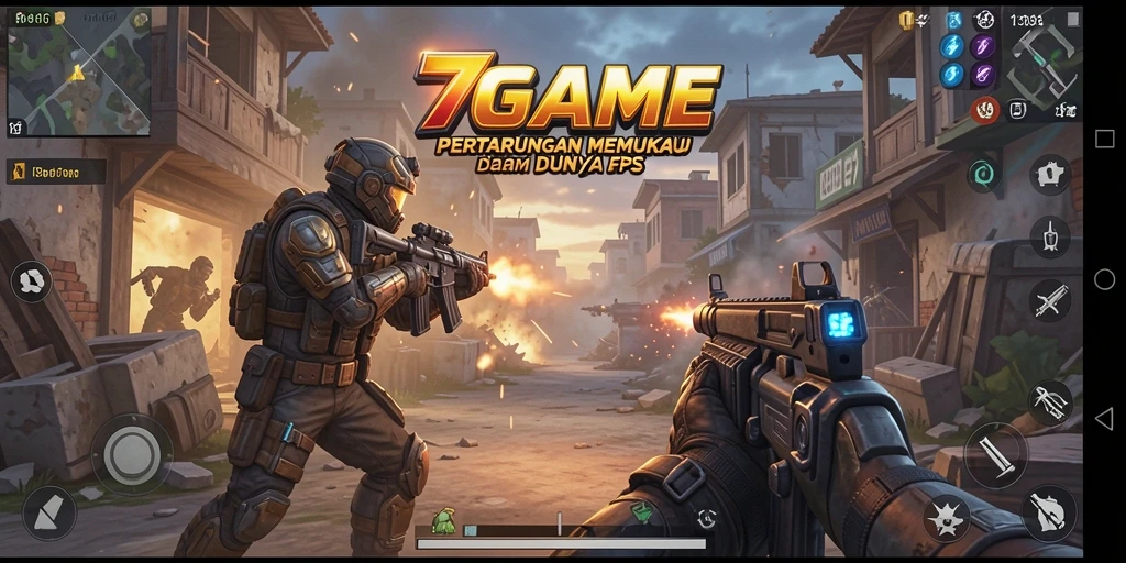 Gameplay mendebarkan di <strong>7GAME</strong> dengan aksi tembak-menembak yang intens.