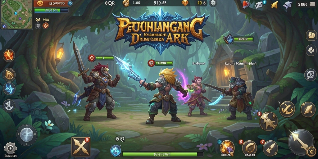 Tampilan gameplay menegangkan dan dinamis di 8QR.