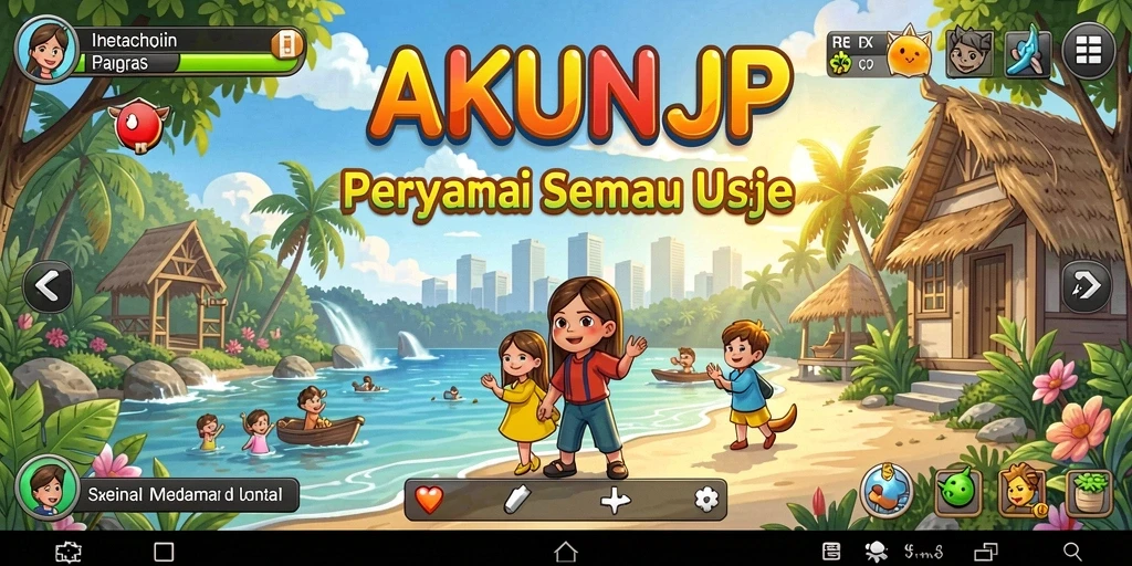Tampilan gameplay AKUNJP yang menarik dan menyenangkan.