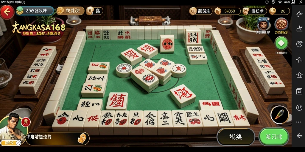 Tampilan gameplay Mahjong di ANGKASA168 yang menantang dan menarik.