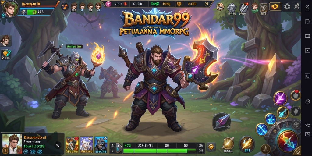 Tangkapan layar yang menunjukkan pertempuran épik di BANDAR99.