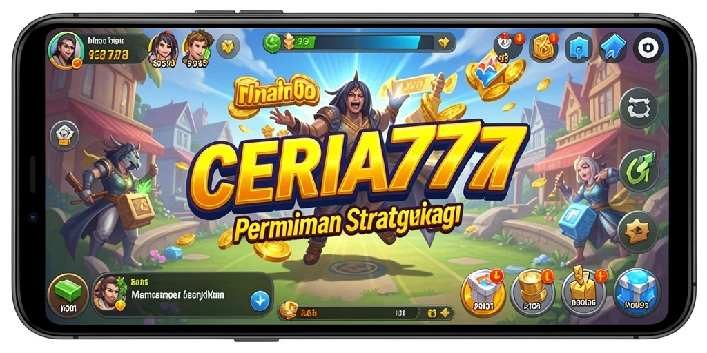 Screenshot gameplay CERIA777 menampilkan pertempuran strategis yang seru.