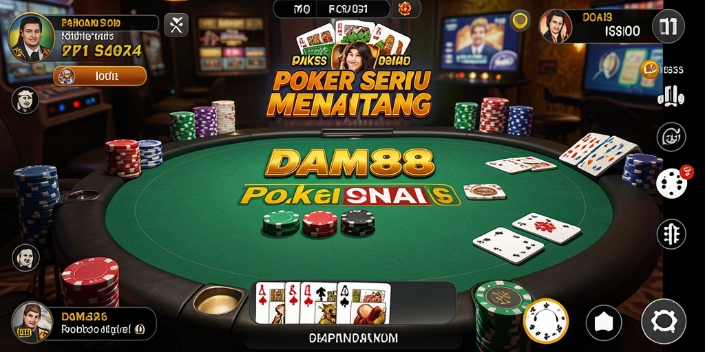 Gameplay poker yang seru dan menarik dari DAM88.