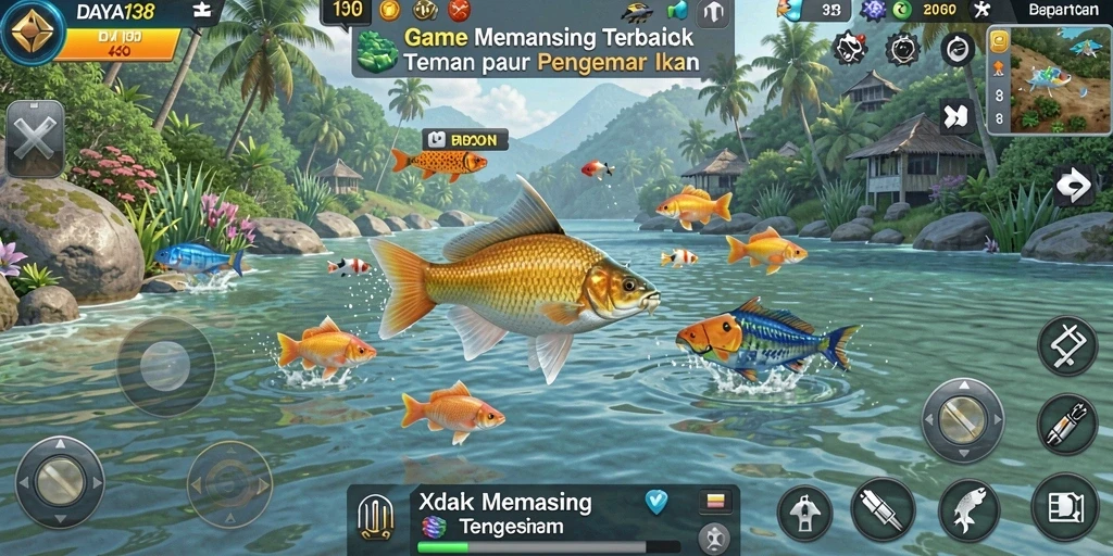 Tampilan gameplay menarik dari DAYA138 dengan aksi memancing seru.