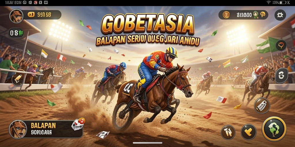 Menampilkan aksi balapan yang mendebarkan di GOBETASIA.