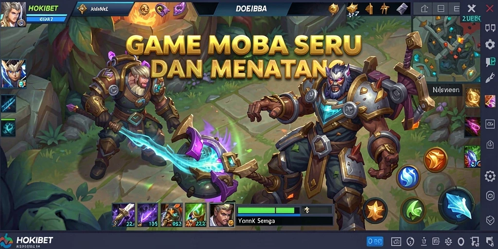 Gameplay seru HOKIBET dengan karakter MOBA yang menawan.