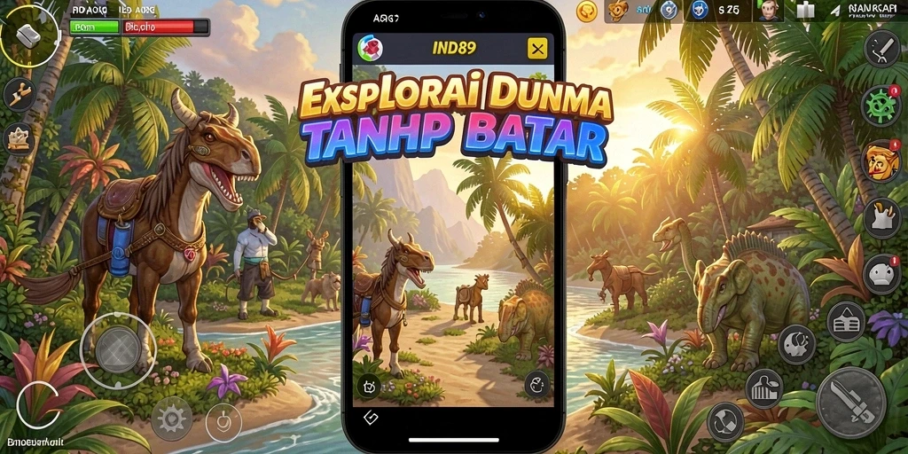 Screenshot IND89 menampilkan gameplay eksplorasi dunia yang luas dan indah.