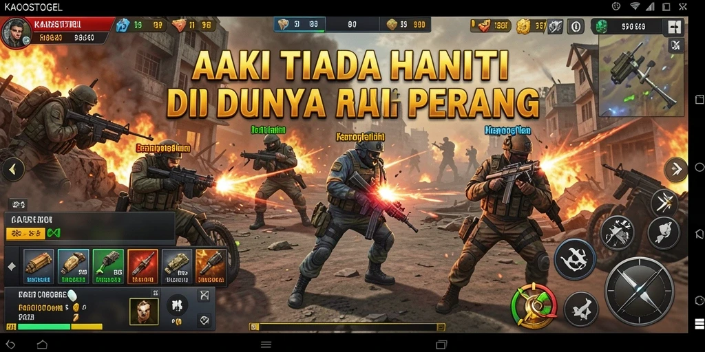 Tampilan gameplay <strong>KAOSTOGEL</strong> dengan aksi yang menegangkan.