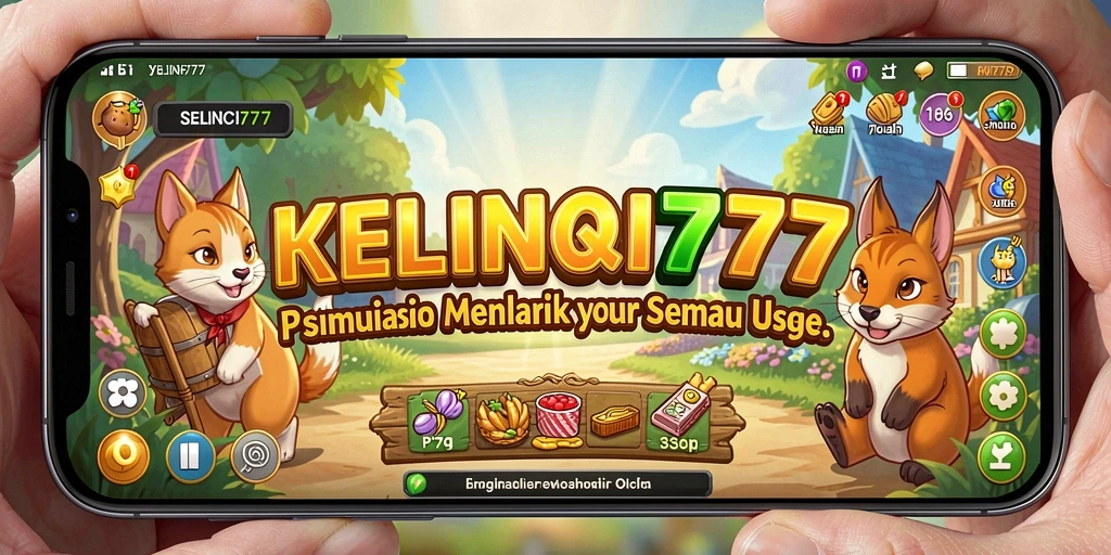 Screenshot KELINCI777 menampilkan kebun kelinci yang cerah dan penuh warna.