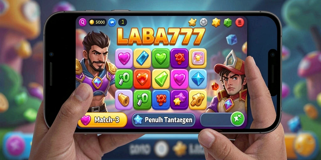 Tampilan gameplay LABA777 yang seru dan penuh warna.