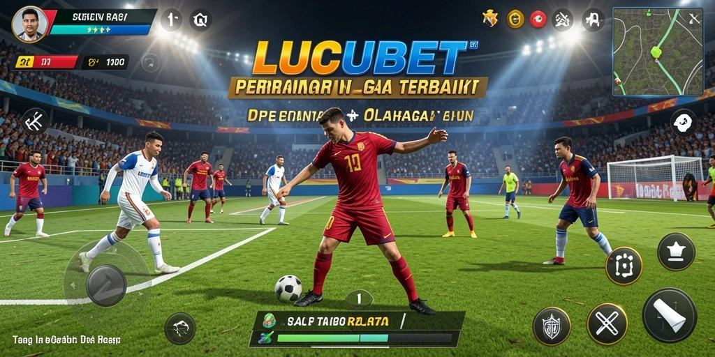 Tampilan screenshot utama LUCUBET menampilkan fitur analisis pertandingan.