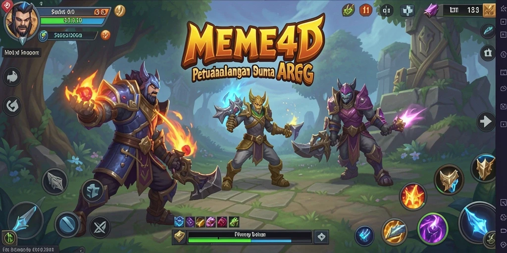 Tampilan gameplay seru dalam dunia ARPG yang menakjubkan.