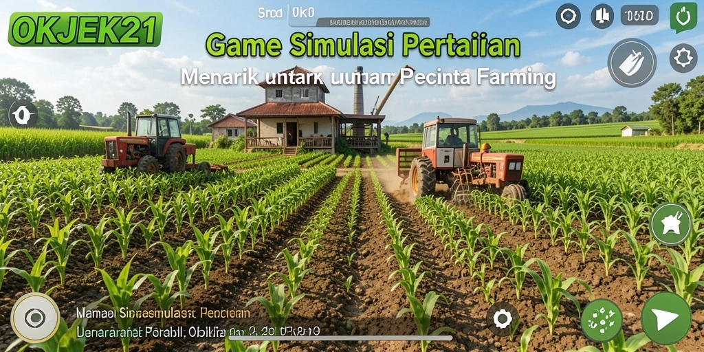 Gameplay <strong>OKJEK21</strong> yang menarik dan kreatif dalam dunia pertanian.