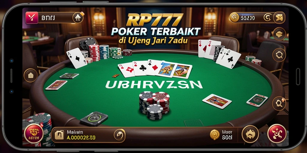Tampilan gameplay Poker yang seru dan interaktif di RP777.