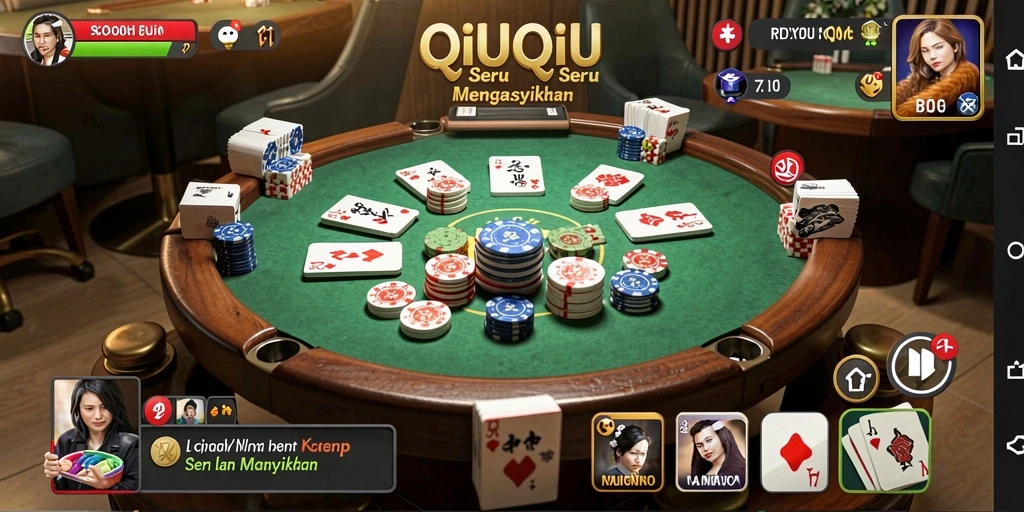 Screenshot gameplay QiuQiu dengan tampilan menarik dan penuh aksi.