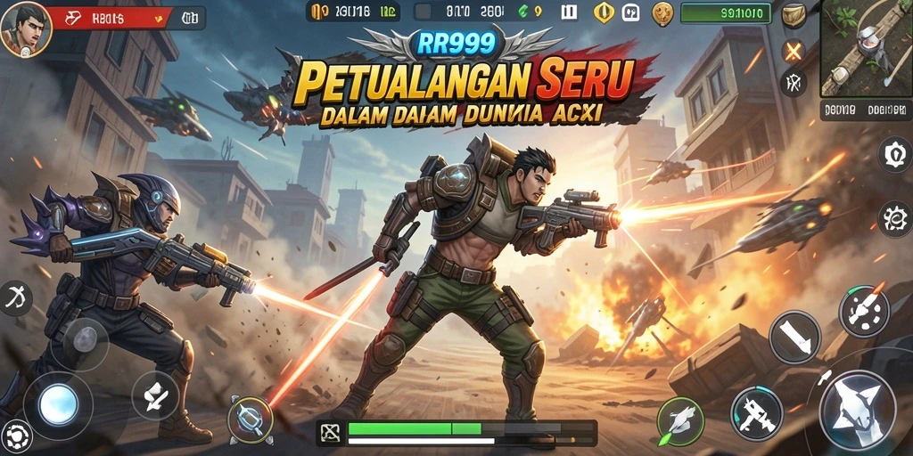Gambaran gameplay seru dari RR999 dengan aksi menegangkan.