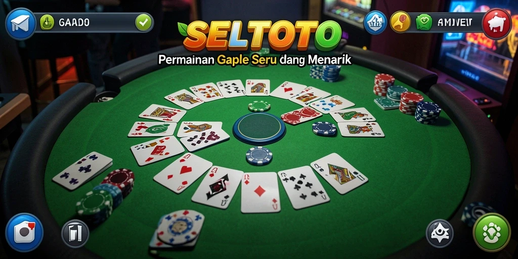 Tampilan gameplay Gaple yang seru dan menantang di SELTOTO.