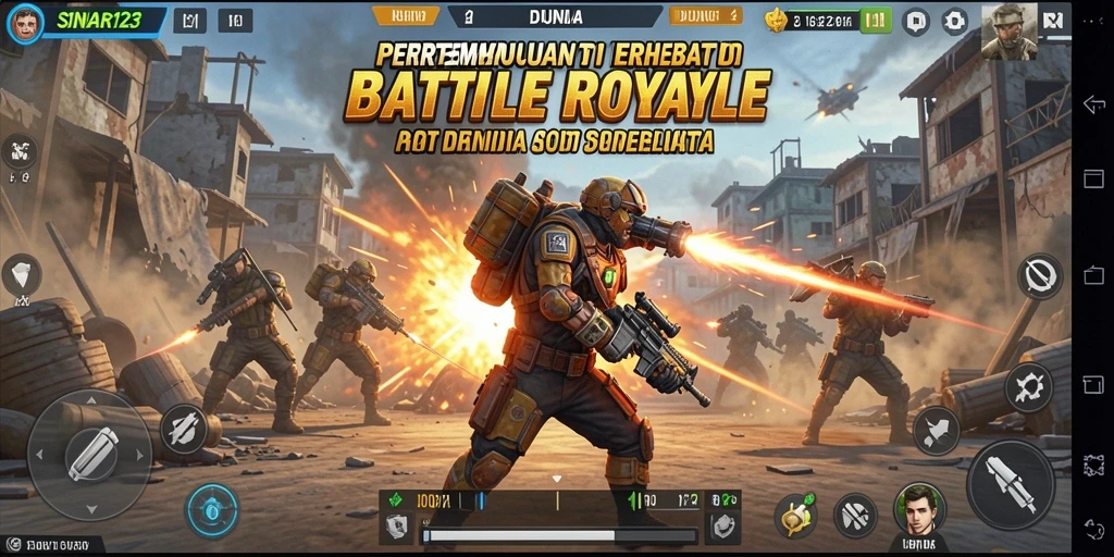 Gameplay SINAR123 yang seru dan mendebarkan dalam pertempuran Battle Royale.