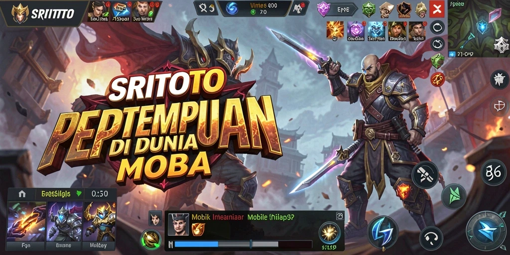 Gameplay seru SRITOTO dalam aksi pertempuran MOBA.