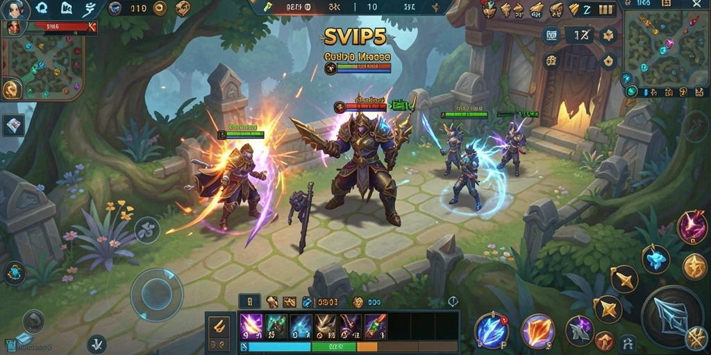 Gameplay seru di SVIP5 dengan aksi dan petualangan seru.